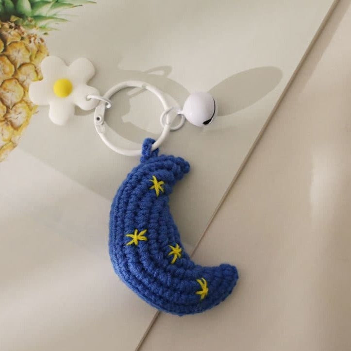 Handmade Star Moon Sun Keychain