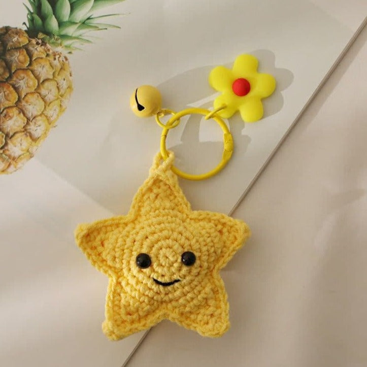 Handmade Star Moon Sun Keychain