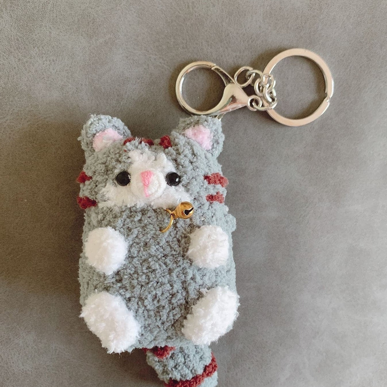 Crochet Cat Keychain