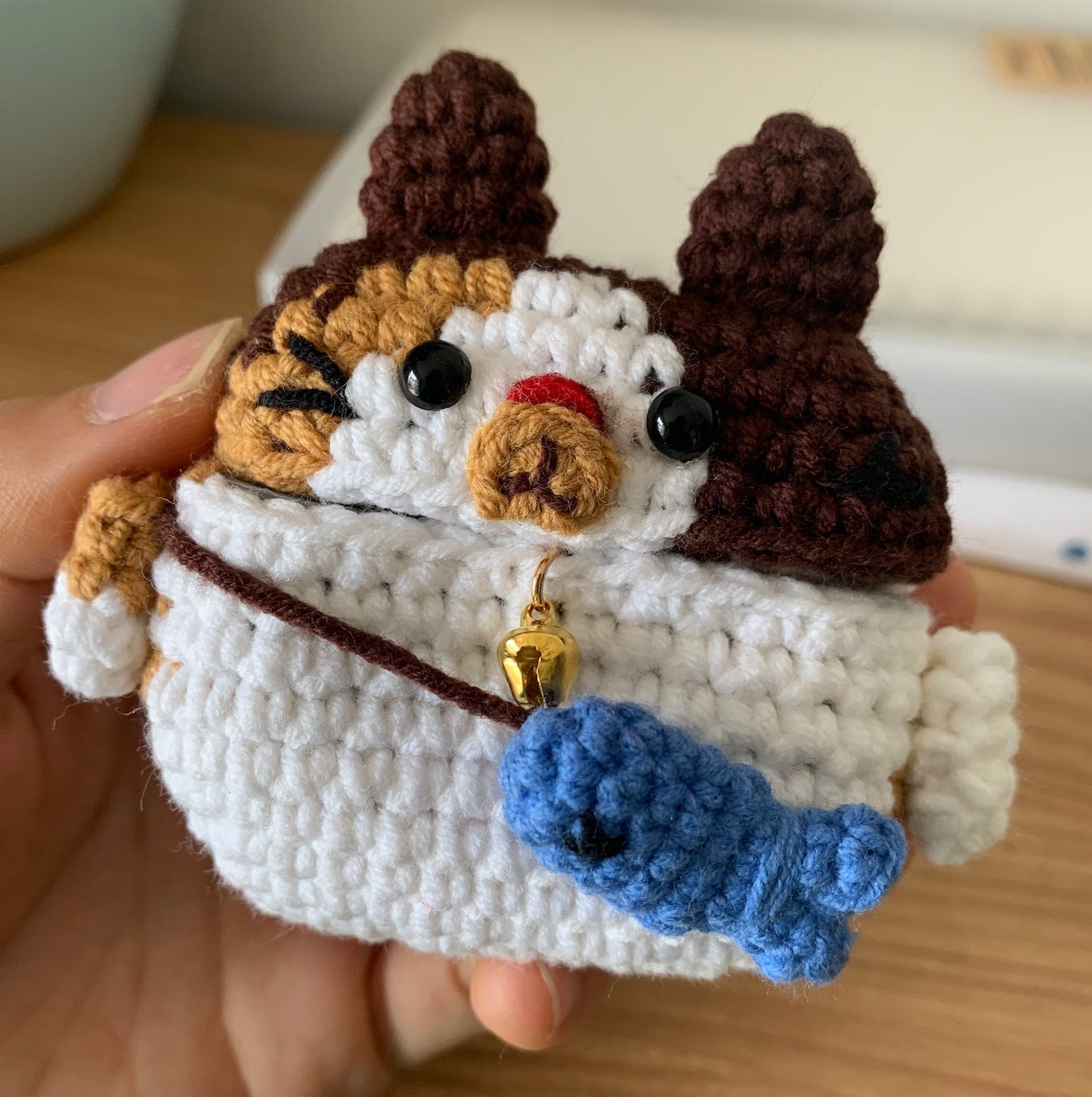 Crochet Cat Airpod Case