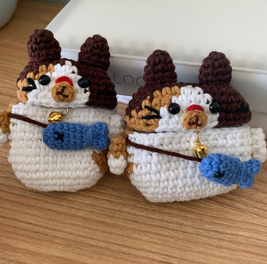 Crochet Cat Airpod Case