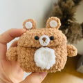 Brown Bear With Bow AirPods Case