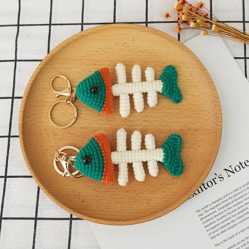Fish Keychain Handmade KeyRing