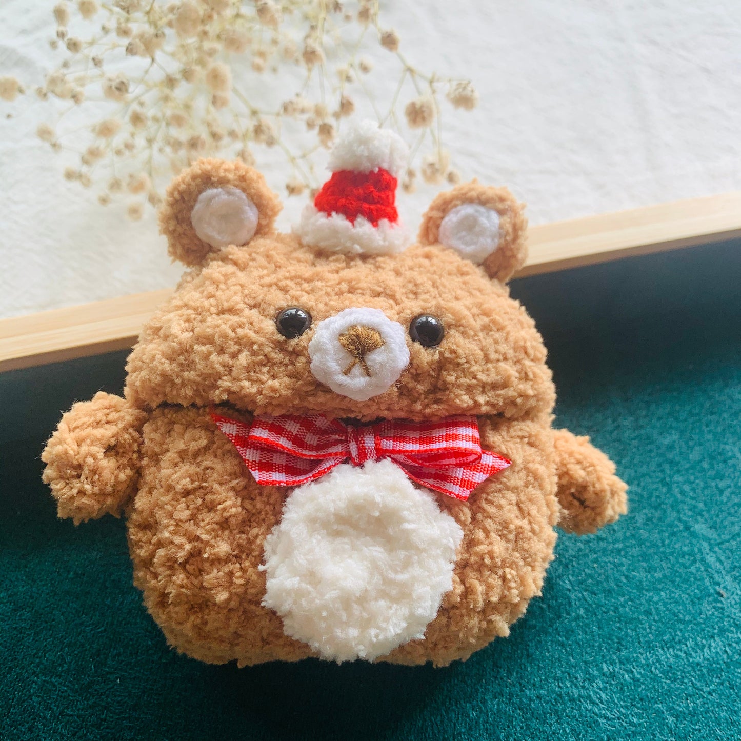 Red Hat Brown Bear AirPods Case