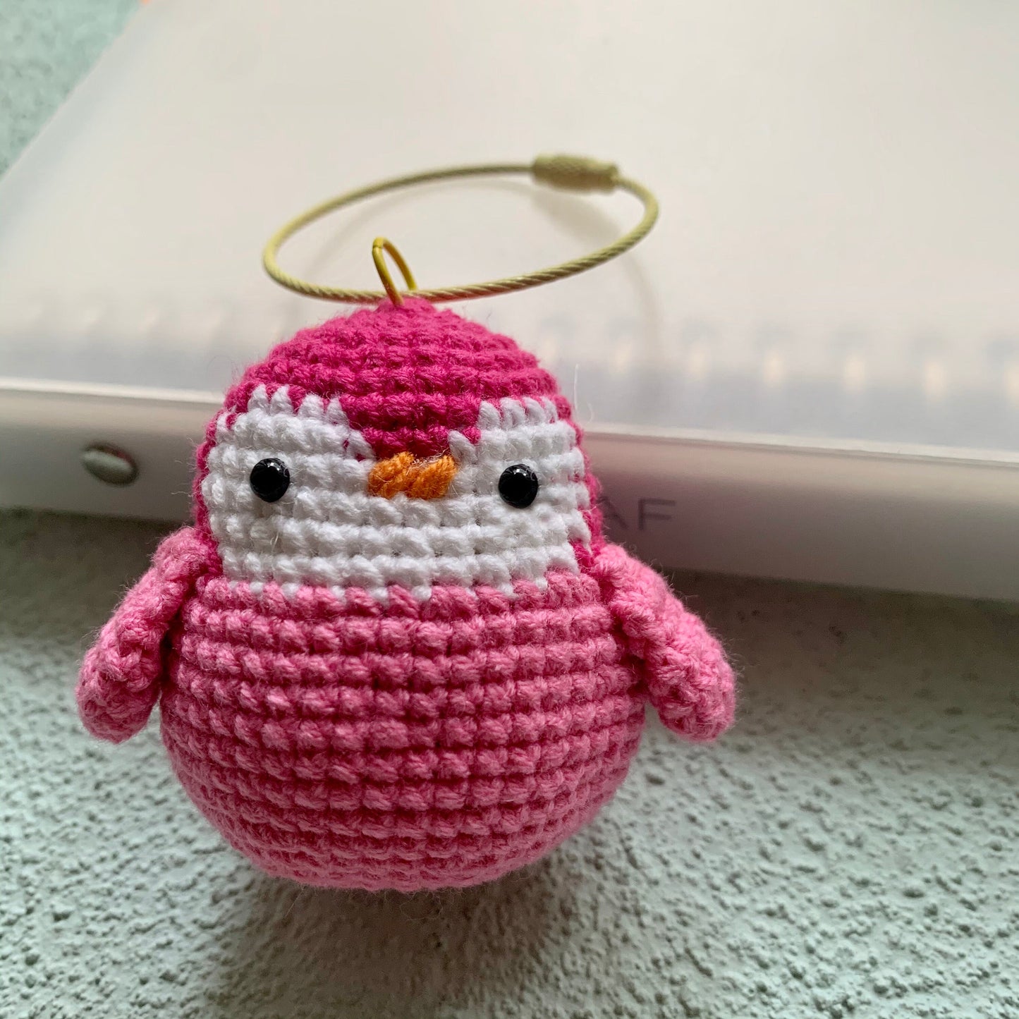 Penguin Keychain Handmade KeyRing