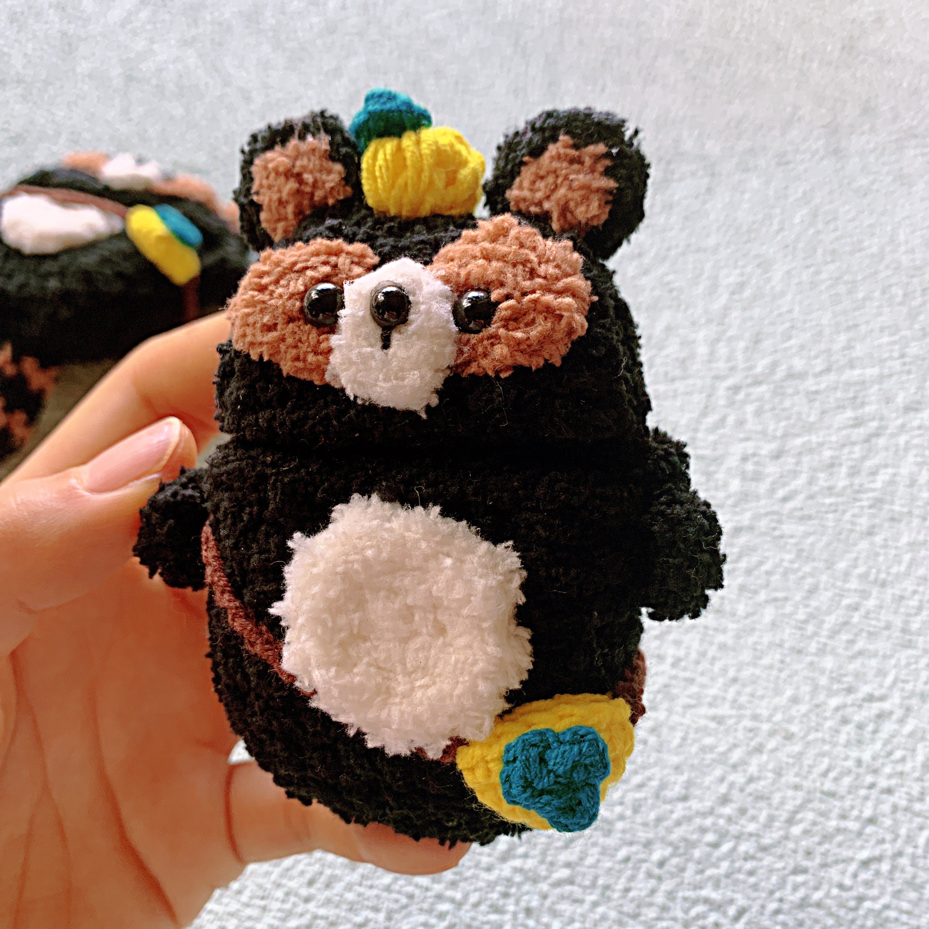 Crochet Raccoon Airpod Case