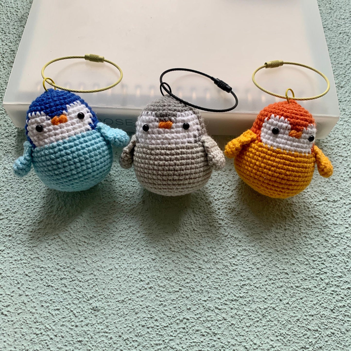 Penguin Keychain Handmade KeyRing