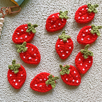 Crochet Applique and Patches Strawberry Applique Daisy Patches