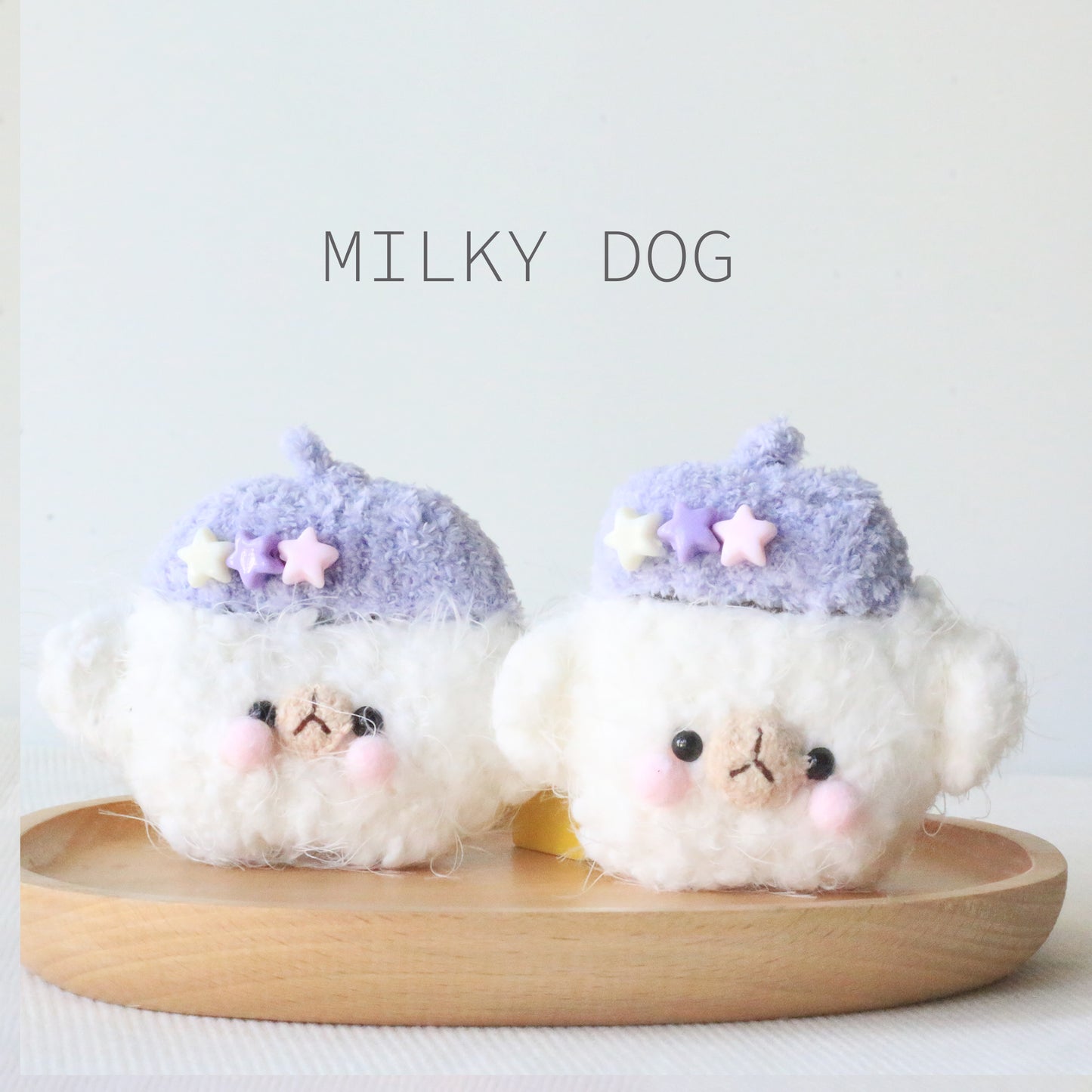 Crochet Fluffy Dog Airpod Case