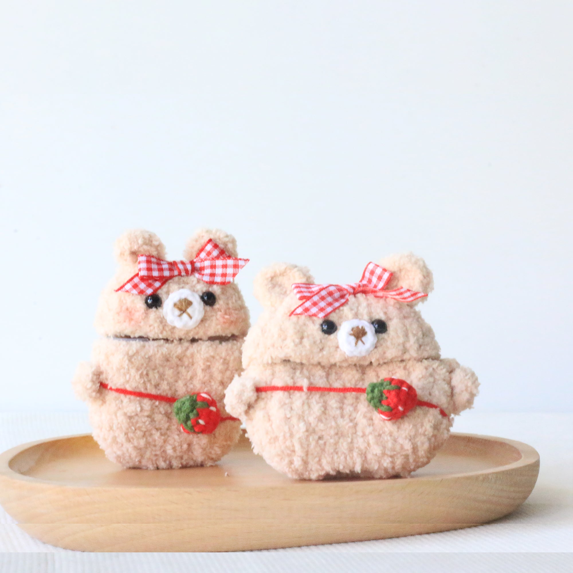 Pink Bear Airpods Case